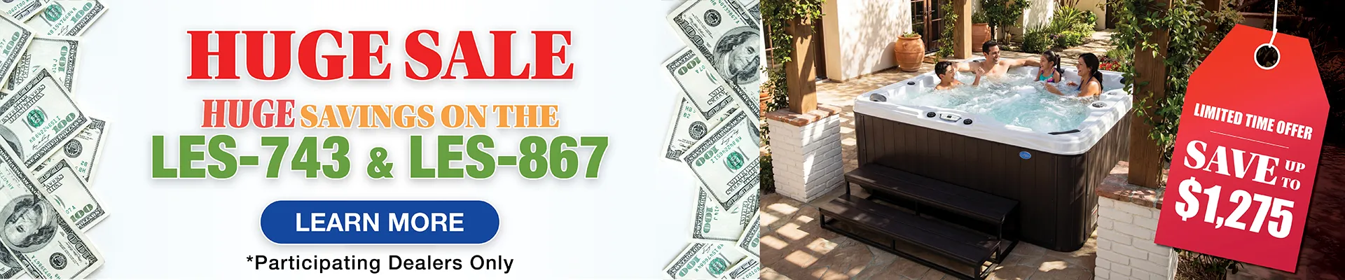 Calspas hot tub being used in a family setting - Brunswick